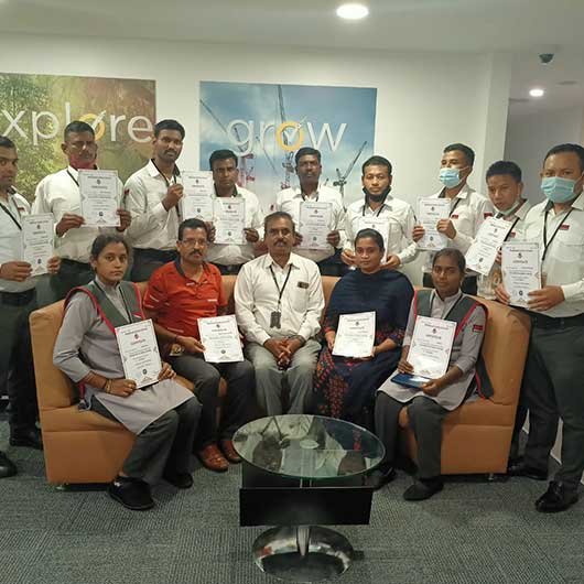 Genesis Safety Academy corporate safety training at DLF Norton Life Lock
